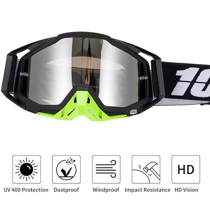 106%-Lunettes de motocross avancées pour motos، lunettes coupe-vent and anti-chocs pour VTT، RL et tou-terrain