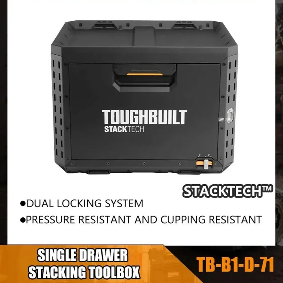 

TOUGHBUILT Tool Stacked Single layer Large Drawer Drawout Toolbox TB-B1-D-71
