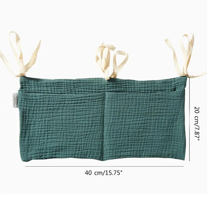 منظم سرير الأطفال J15U، منظم حفاضات معلق من القطن قابل للنقل لسرير الأطفال #6