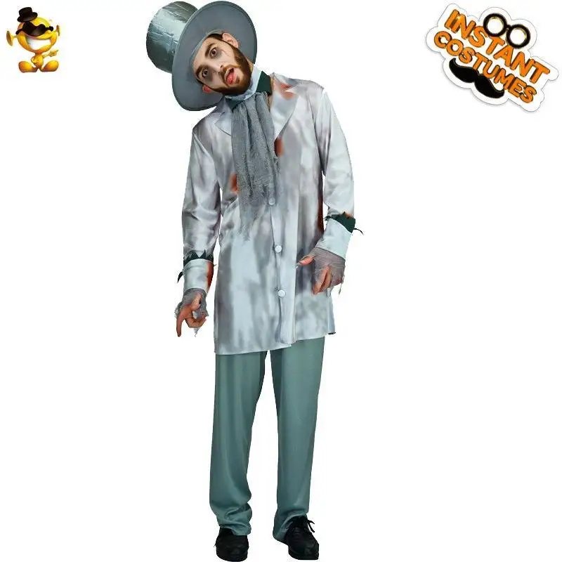 

Взрослый костюм зомби om на Хэллоуин, пара, косплей, мужской костюм ужаса Par orm, свадебный наряд Dr