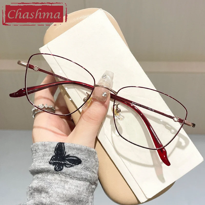 Cat Eye Glasses Frame Myopia Prescription Multifocal Eyewear Progressive Photochromic Anti Blue Ray Lenses Optical Glasses Frame