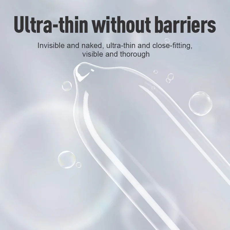 3pcs 0.03 Super Very Thin Condoms Adults Toys For Men Ultra Sensitive Condoms Penis Sleeve Male Delay Enhancement Sex Product
