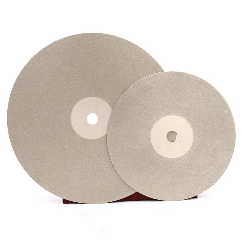 10" 250x12.7mm Single Side Diamond Coated Flat Lap Wheel Polishing Wheels Jewelry Grinding Polished Disc 80 180 320 800 Grit