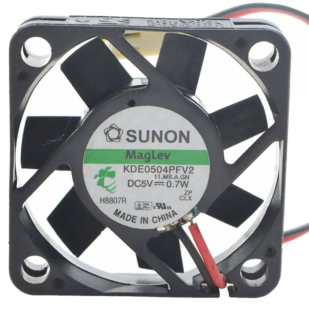 2 Pcs  For Sunon KDE0504PFV2 Maglev Vapo DC 5V Fan 4CM 4010 40x40x10MM 0.7W Cooling Fans CPU