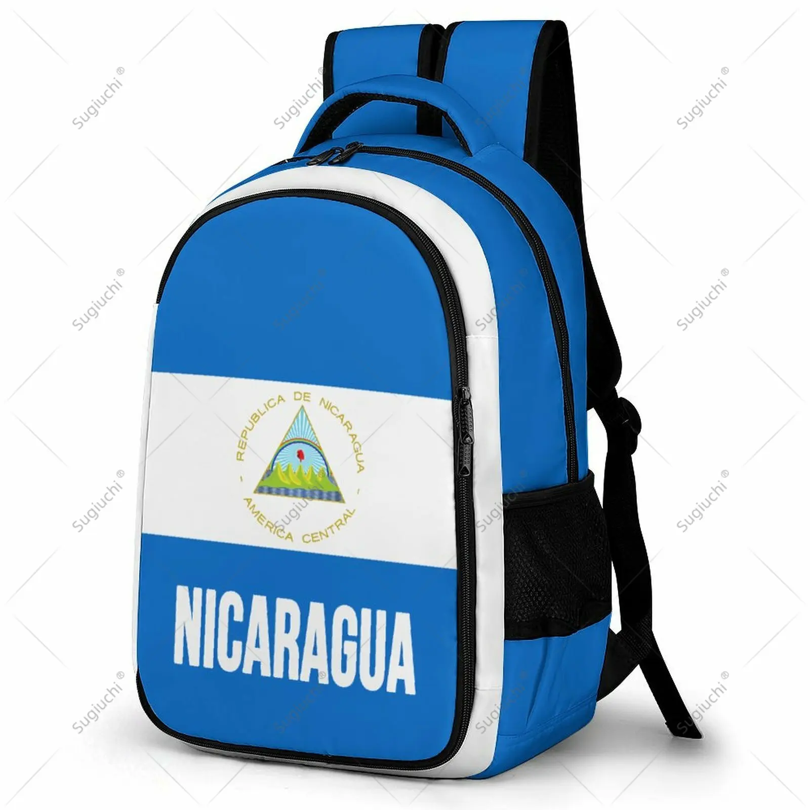 Backpack Nicaragua Flag Student Schoolbag Smart Business Travel Leisure Backpack Laptop Back Pack Office Work Bag