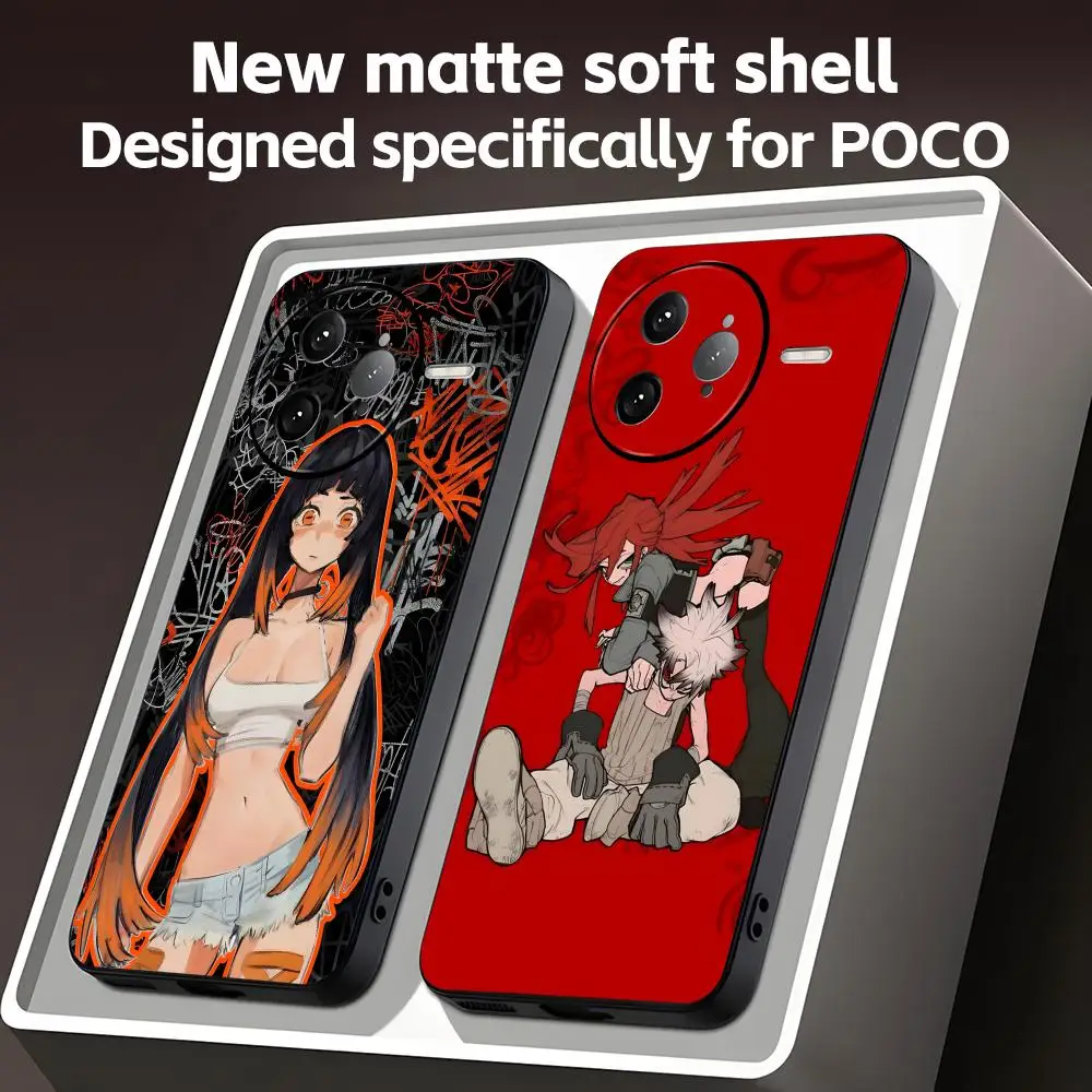 Coque de téléphone Anime GACHIAKUTA pour Xiaomi POCO M7 M6 M5 X7 X6 X5 F7 F6 F5, souple, noire, Pro 5G