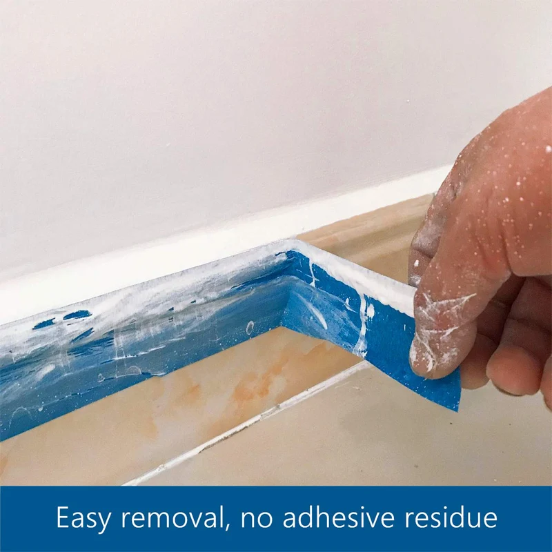 20M Blue Painter Masking Tape For Painting Edges Trim Wall Ceiling Finishing Clean Release Trim Edge Painter\'s Tape Residue Free