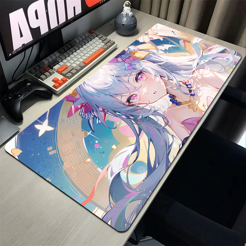 Shirasu Azusa Blue Archive Game Mousepad Mouse Mat Desk Mat With Pad Gaming Accessories Prime Gaming XXL Keyboard