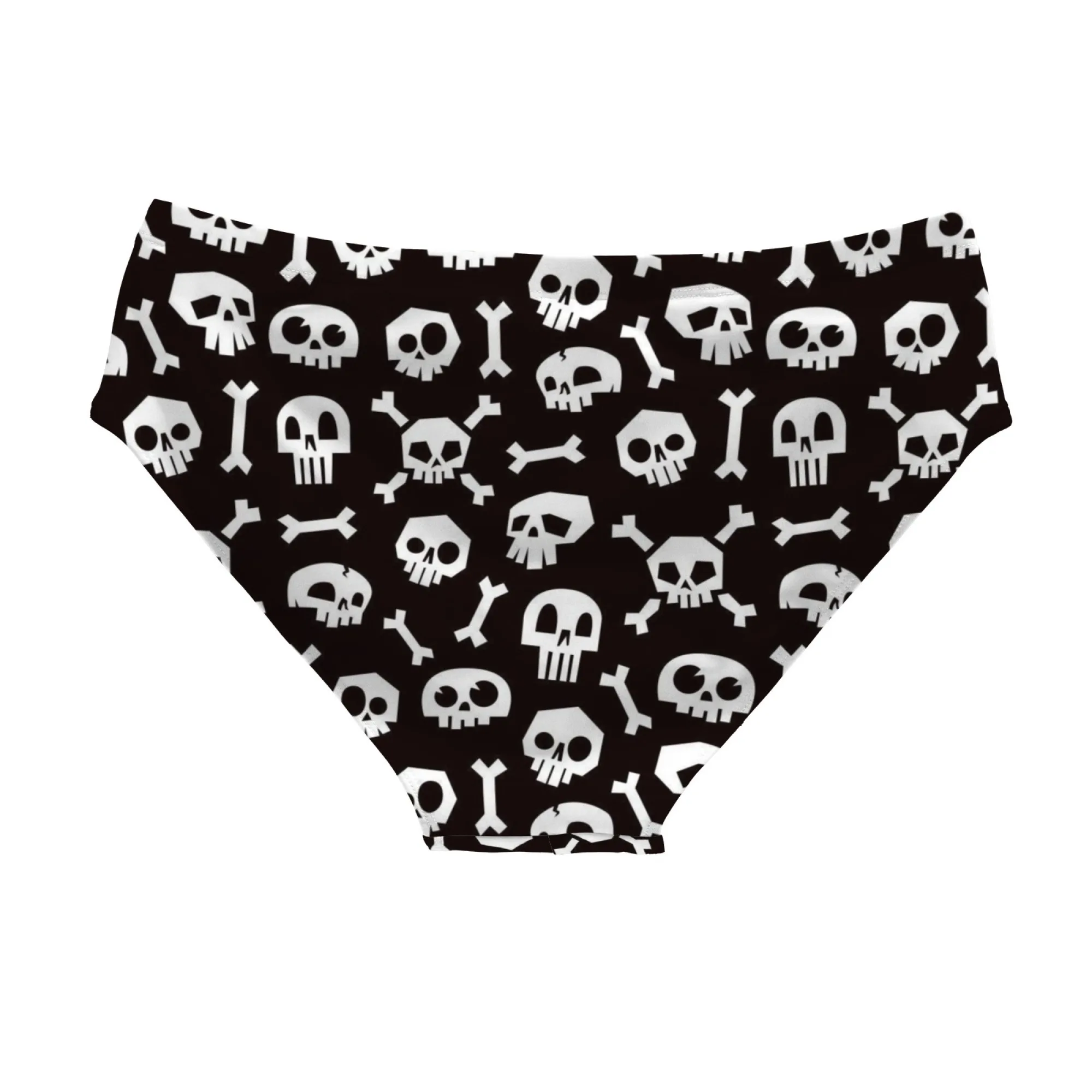 Cartoon Skull Swim Trunks Quick-drying Breathable Non-slip Men's Triangle Swim Trunks Water Sport Surfing Fitness Novel Swimwear