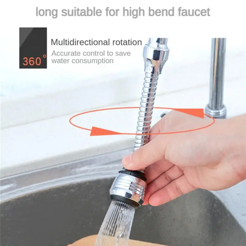 Faucet Extender Adjustable Dual Mode Sprayer Filter Diffuser Water Saving Nozzle Faucet Extenders Kitchen Bathroom Tool