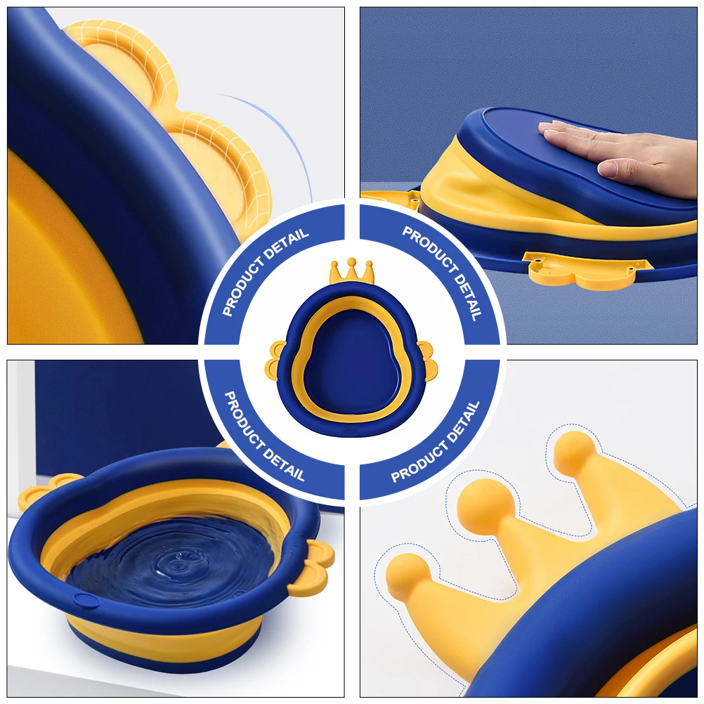 

Portable Lightweight Washbasin Large Capacity Foldable Kids Cartoon Basin Multifunctional Infant Face Tub Safe Durable