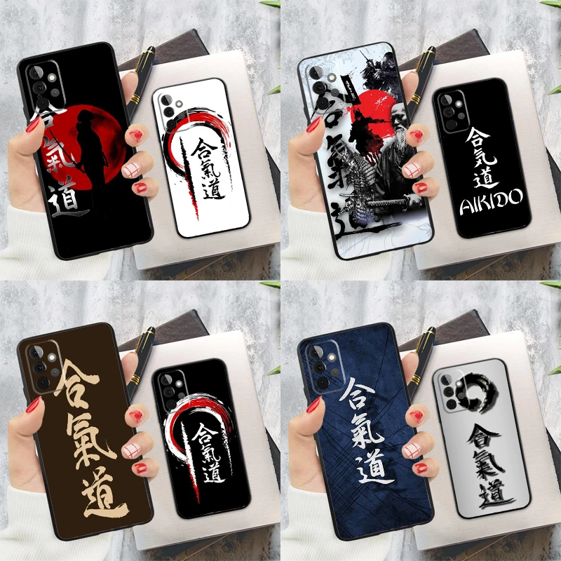 Aikido Japanese Martial Case For Samsung Galaxy A55 A35 A25 A15 A53 A33 A13 A51 A71 A12 A32 A52 A14 A34 A54 Cover