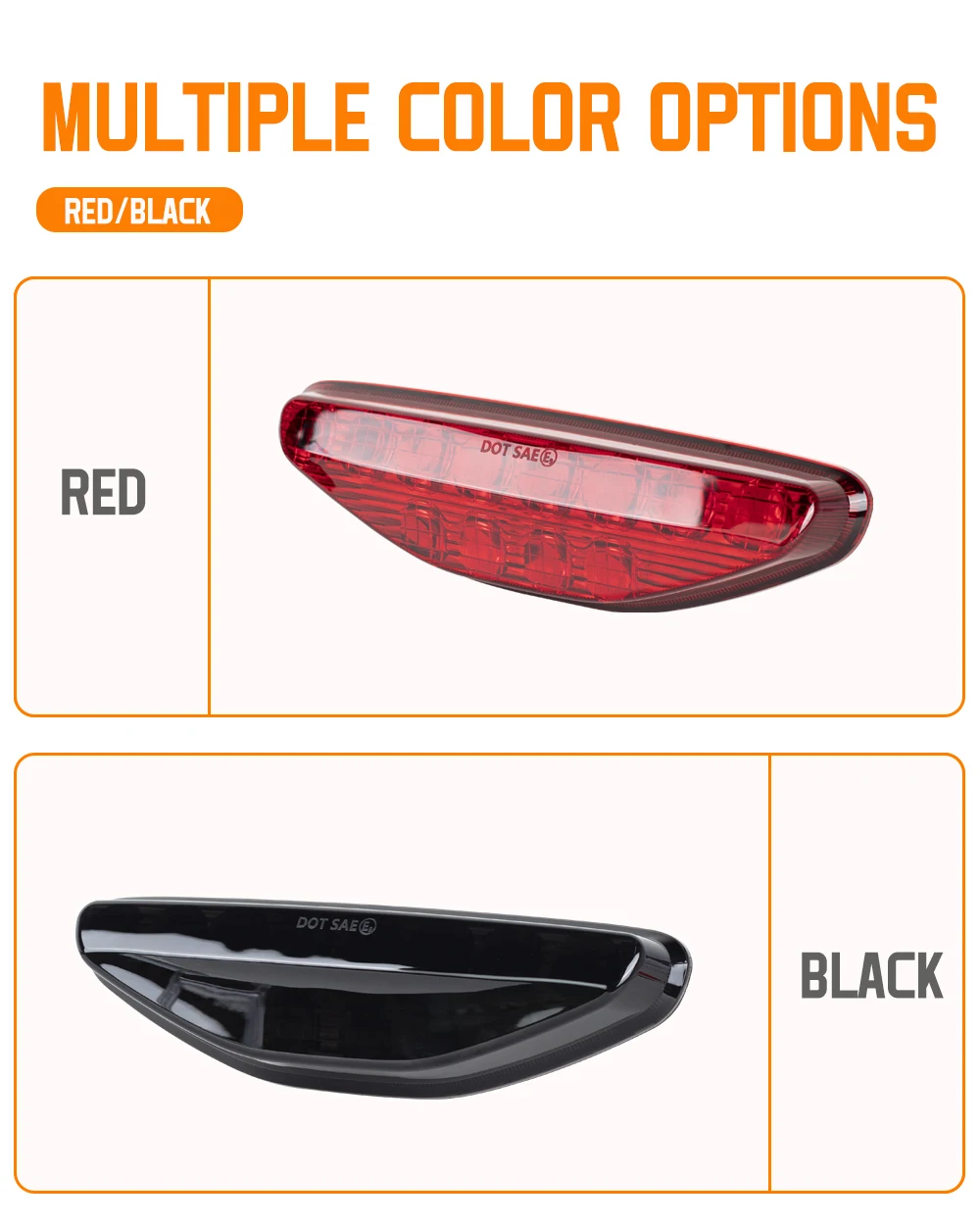 ATV Red LED Tail Light Assembly for Honda TRX 450R, Rear Brake Stop Light Tail Lamp for Honda TRX 450 R ER 2006-2014