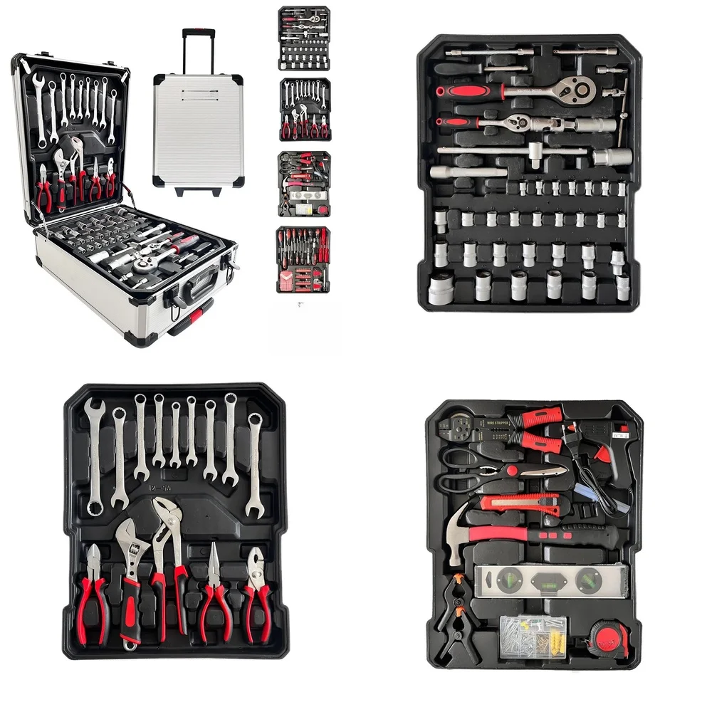 

2026hot sell 399-Piece Socket Combination Tool Set Manual Wrench Set Ratchet Screwdriver Hardware Toolbox