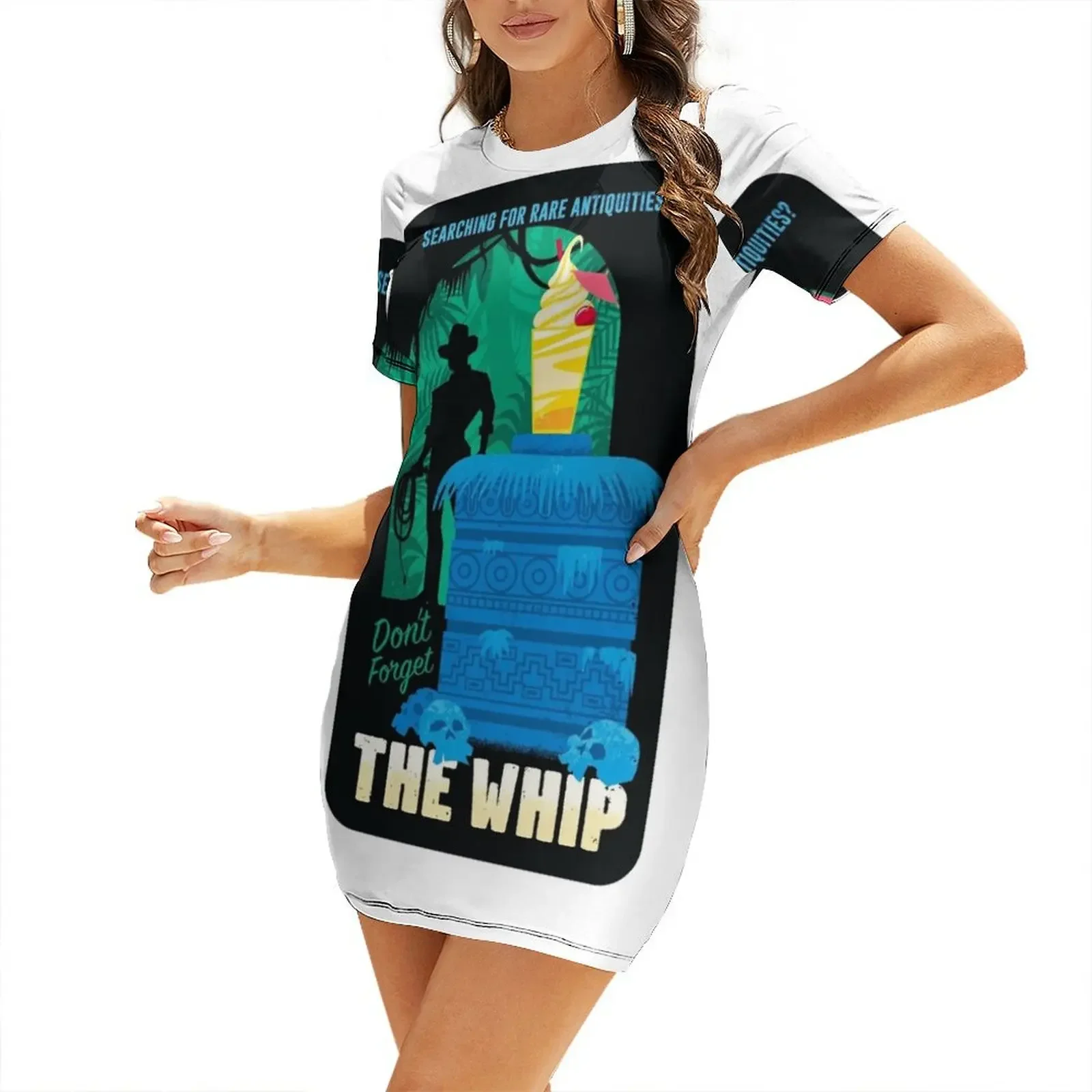 

Searching for rare antiquities Don't forget the whip! Short-Sleeved Dress Dress woman Aesthetic clothing Dress