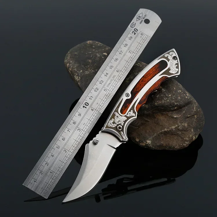 

Hot Sale Folding Blade Knife Hunting 56HRC Hardness Survival Camping Tactical High Hardness Military Survival Knife Pocket Knife