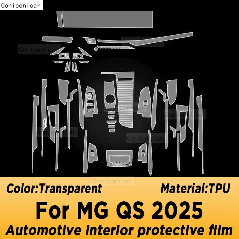 For MG QS 2025 Panel Navigation Screen Automotive Interior Protective Cover Film Anti-Scratch Sticker
