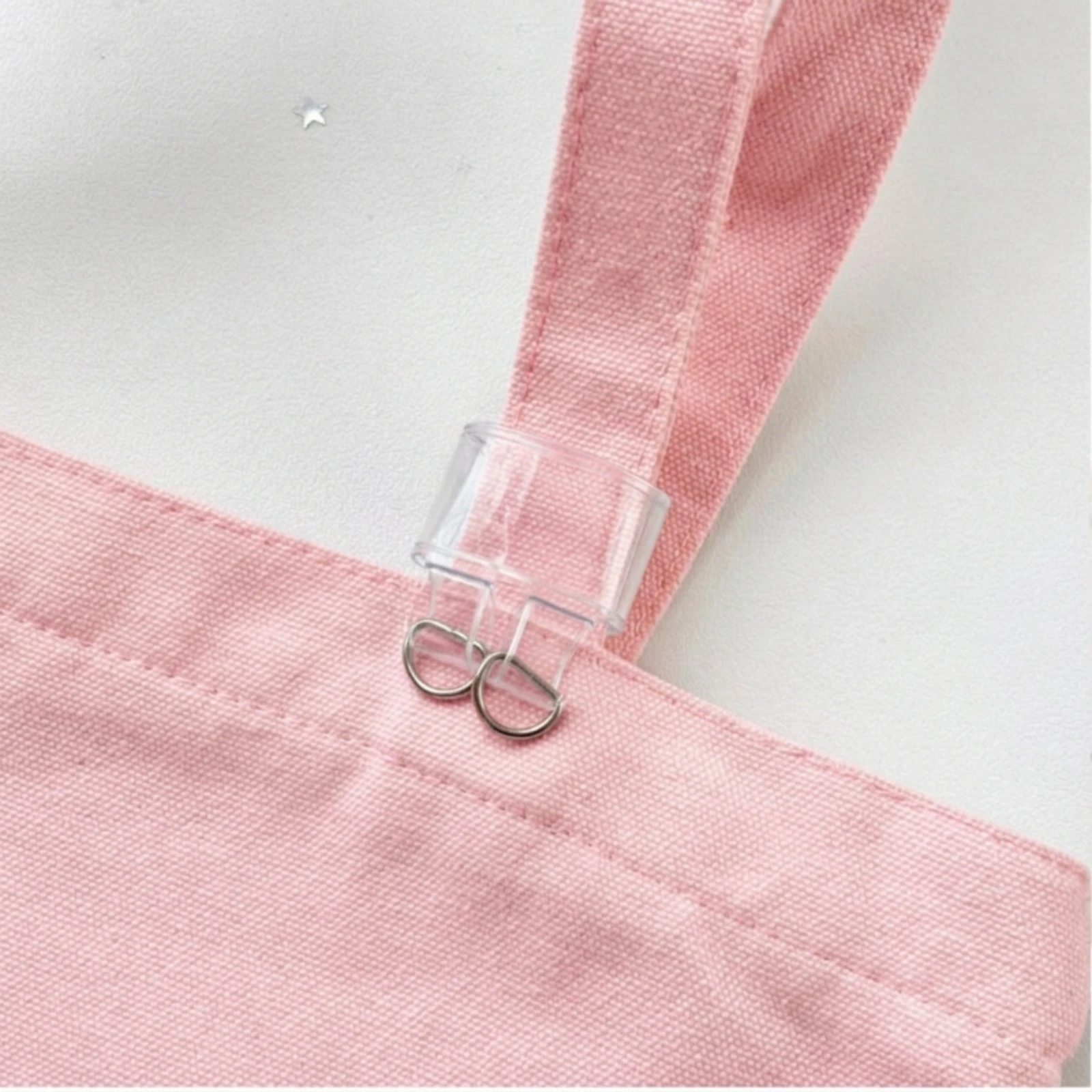Wear Resistant Clear Plastic Bag Accessory Buckle Clip Connector with Split Rings Rectangle Ring for Craft Use