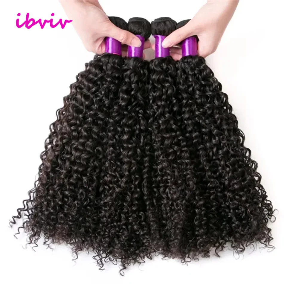 Бразильские кудрявые вьющиеся пучки человеческих волос Remy Kinky Curly Weave Пучки человеческих волос 8-40 дюймов Jerry Curl Наращивание волос 1/3 шт.