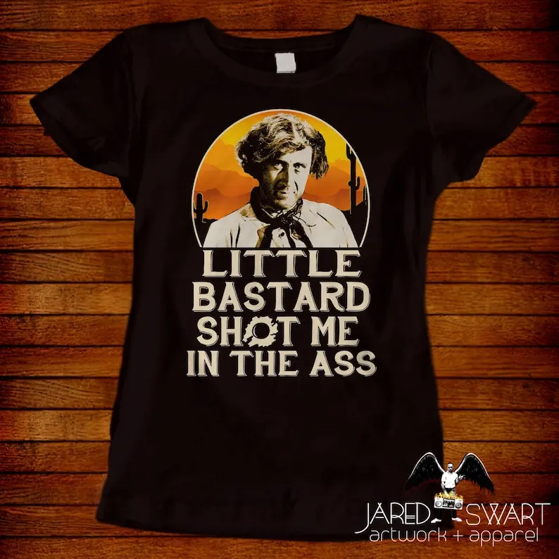 Blazing Saddles T-shirt Gene Wilder as Waco Kid Sizes S M L XL 2XL 3XL 4XL 5XL also in ladies fit S-2XL