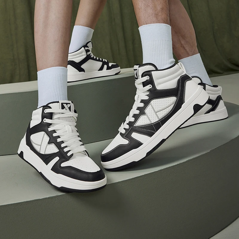 Xtep MAXX LITE Skateboarding Shoes For Men 2024 Autumn Fashion Comfortable Support Wear-Resistant Sneakers 876319310010