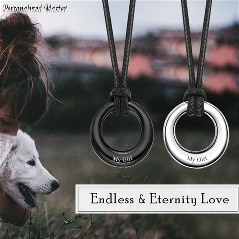 Personalized Master Custom Stainless Steel Circle of Life Eternity Urn Pendant Necklace Keepsake Cremation Memorial Ash Jewelry