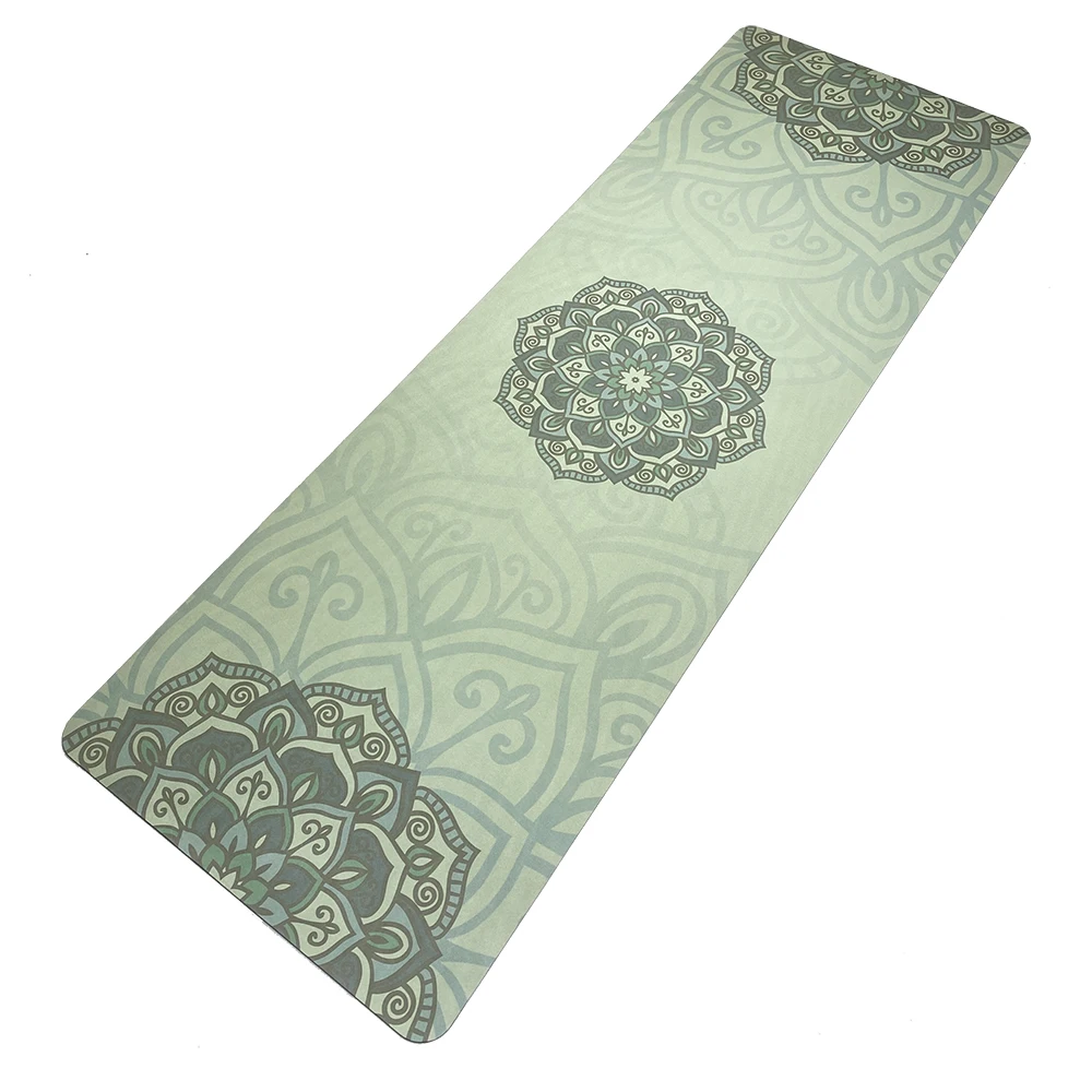 Green Yellow Mandala Colourful Yoga Mat 80cm