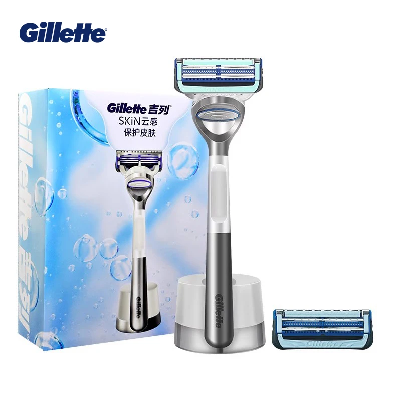 Бритвы Gillette SkinGuard для мужчин со смазкой для мужчин с чувствительной кожей и 2-лезвийными стержнями Бритвы Gillette SkinGuard для мужчин со смазкой для мужчин с чувствительной кожей и 2-лезвийными стержнями