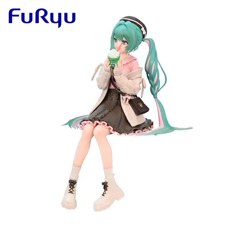 

In Stock Original FuRyu Vocaloid Hatsune Miku Autumn Clothing Anime Cute Action Figure 16CM PVC Collection Model Doll Toys Gifts