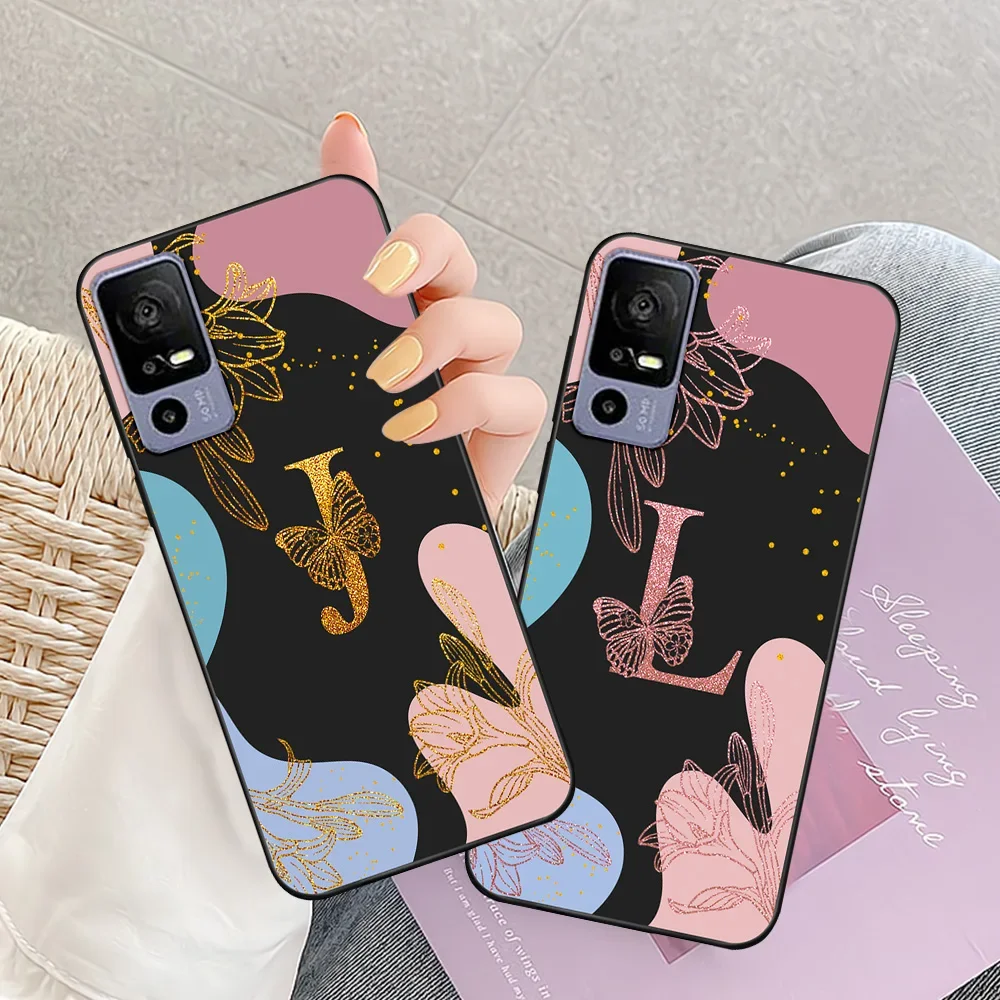 For TCL 40 SE Case For TCL 40 SE Soft Silicone Fashion Protective Cover For TCL 40 SE 40se Fundas Bumper Coque