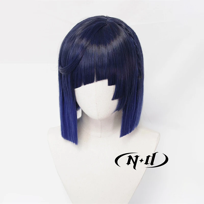 ND Yelan Cosplay Pruiken Haarstukje Genshin Impact Cosplay Haar Pruik Hittebestendig Synthetisch voor Comic Con Coser Kostuum Themafeest