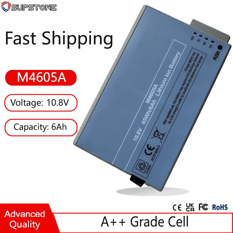 M4605A Medical Battery For Philips MP20 MP30 MP40 MP5T MP50 MP60 MP70 MP80 MP90 M8002A M8003A M8105A M8100 MX550 MX450 3ICR19/65