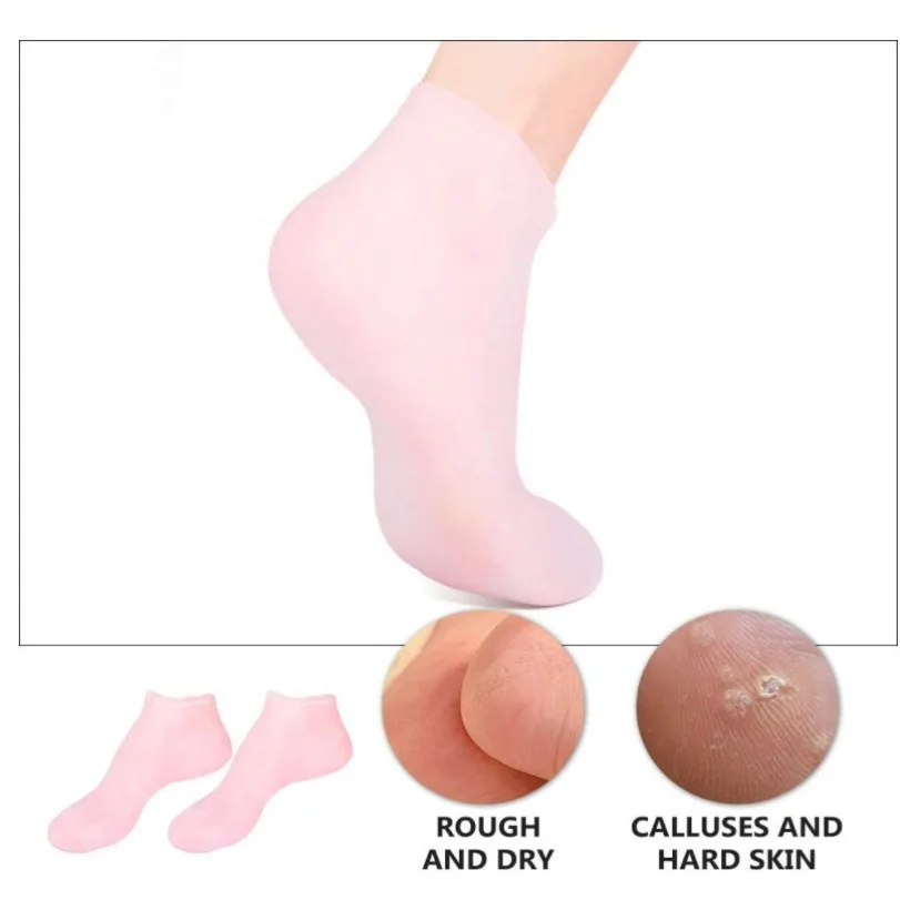 Silicone Moisturizing Socks Exfoliating Gel Heel Socks Callus Cracked Dead Skin Remove Protector Pain Relief Foot Care