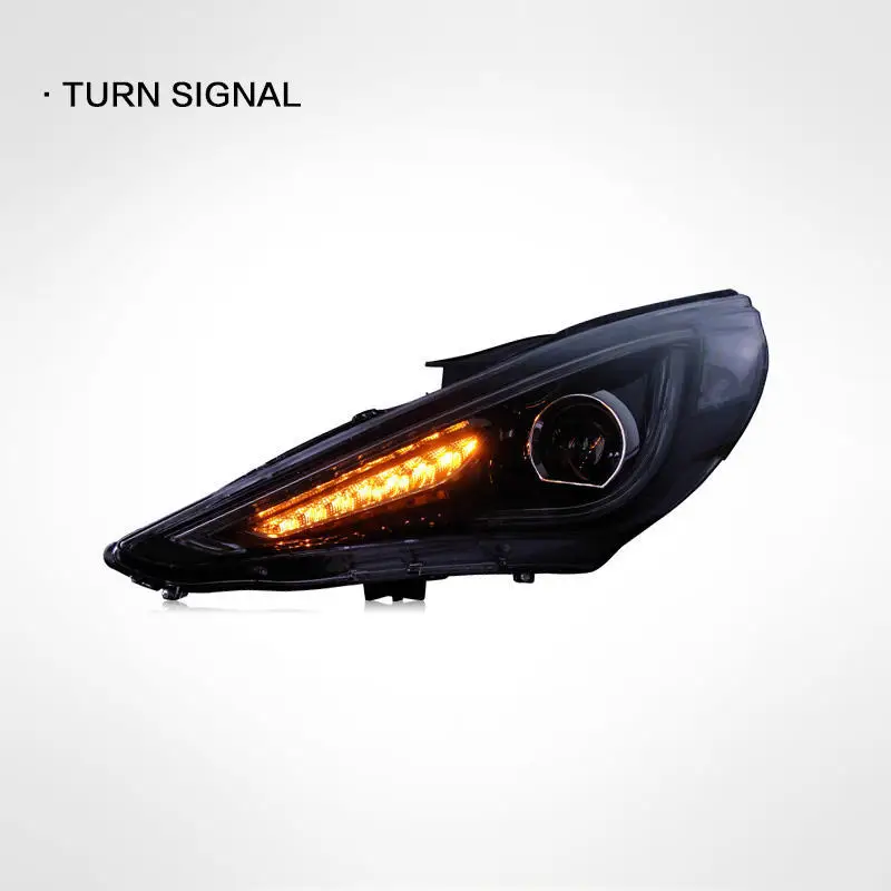 LED Head Lamp for Hyundai Sonata 8 LED Headlight 2011-2016 Headlights Sonata DRL Turn Signal High Beam Angel Eye Projector Lens