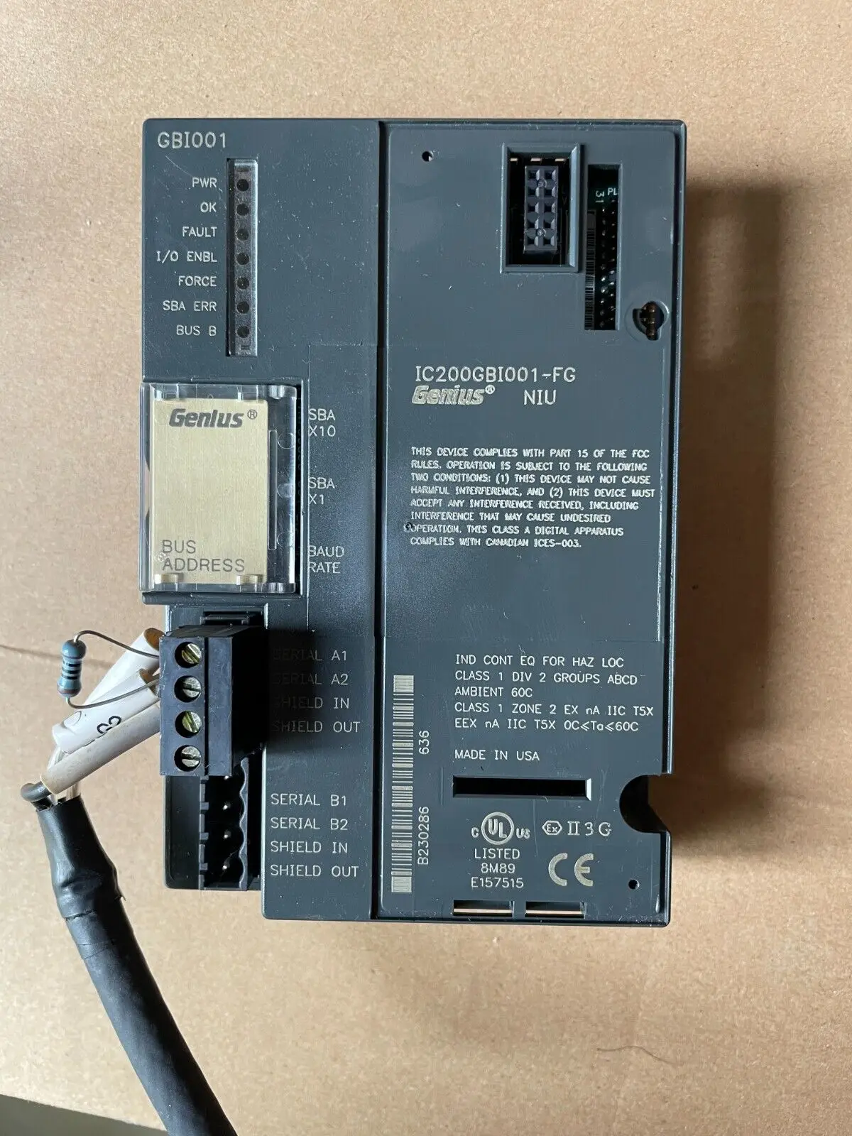 

GE Fanuc IC200GBI001 Genius Module