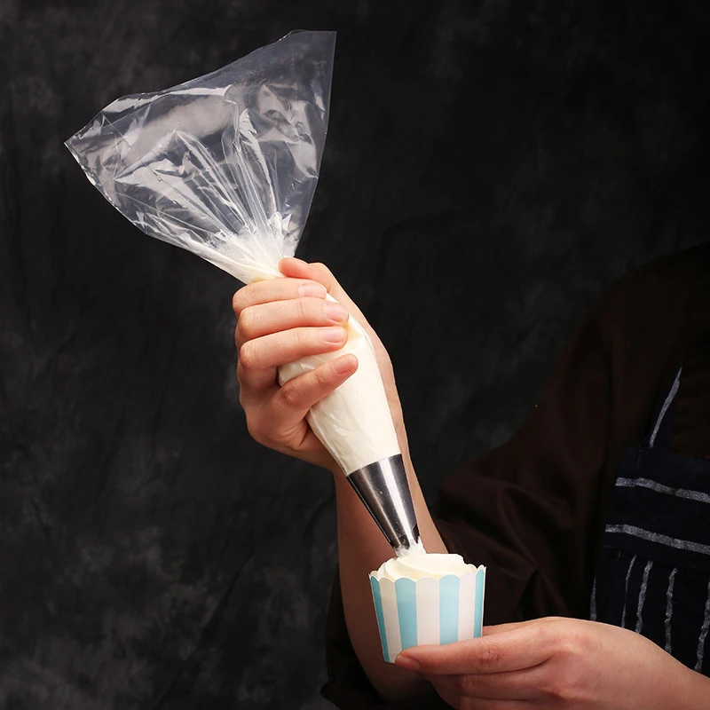50Pcs Thicken Pastry Bags Cake Cream Decorating Bag Cupcake Icing Fondant Decorating Kitchen Baking Piping Bag Cream Cake Tool