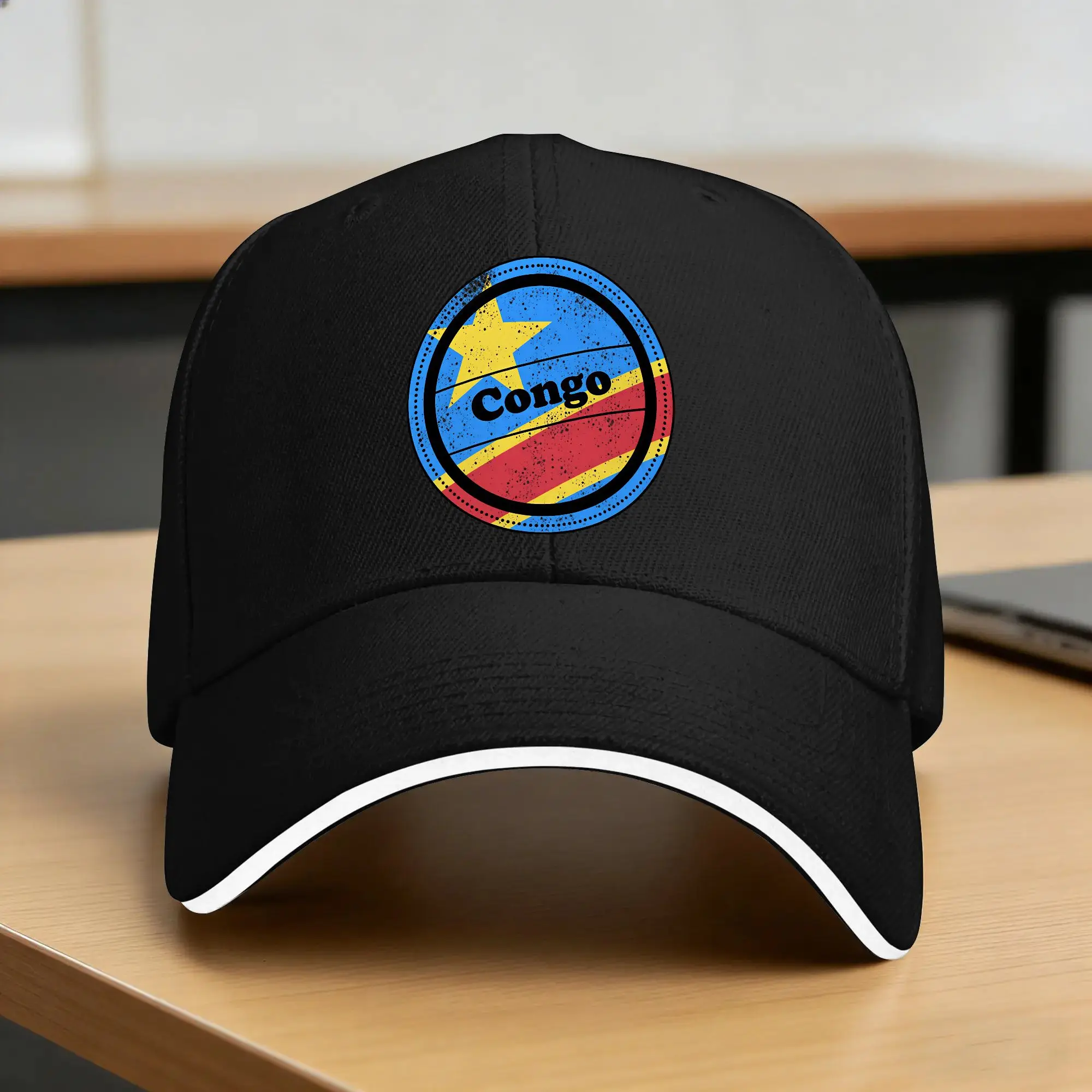 Republic Of Congo Congolese Flag DRC Baseball Cap  Female Male Design Hip Hop Hats Summer Vintage Outdoor Sports Baseball Caps