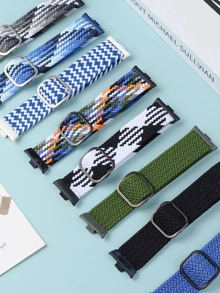 Geflochtenes Armband für Xiaomi Redmi Watch 4, Zubehör, elastisch, verstellbar, Sport-Nylon, Ersatz-Correa-Armband, Miband 8 Pro-Band