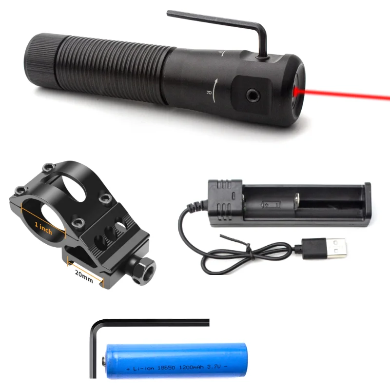 البندقية التكتيكية البصر بالليزر الأحمر التكتيكية نطاق النقطة الحمراء البصر بالليزر #3