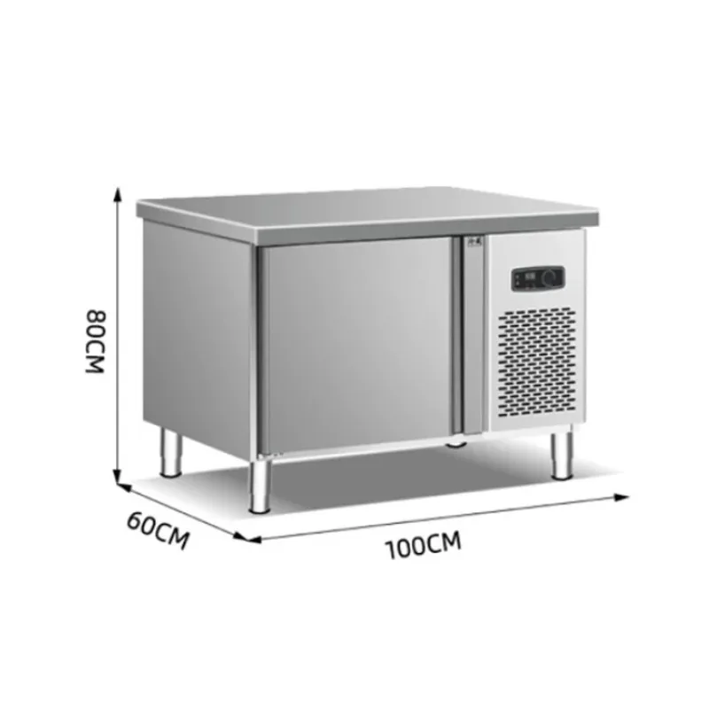 يمكن تخصيص منضدة الفولاذ المقاوم للصدأ المجمدة المبردة منضدة تجارية عالية الجودة من الفولاذ المقاوم للصدأ السميك