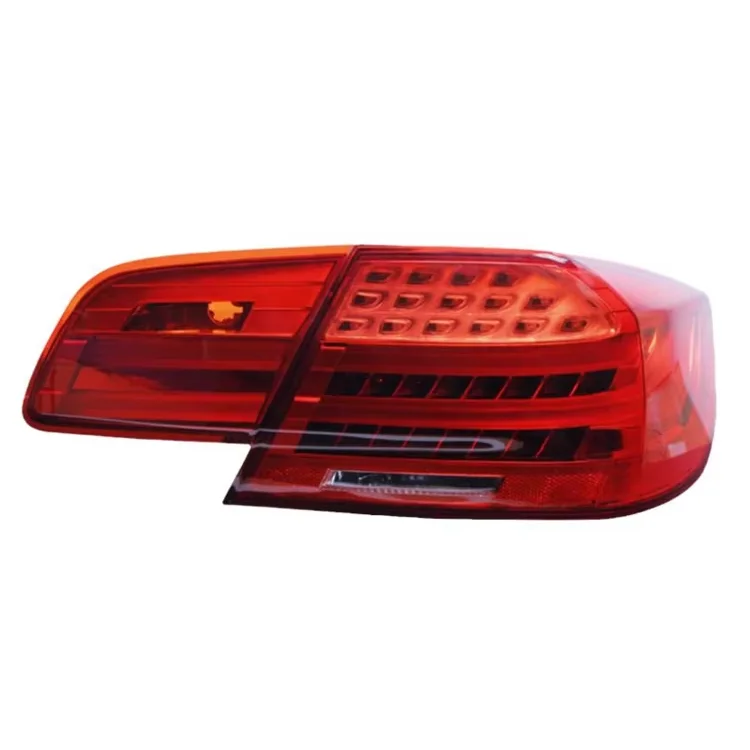 For 3 Series E92 M3 Tail Light Assembly Modified LED Running Water Turn Signal with Clear and Red Lens New Condition 12V