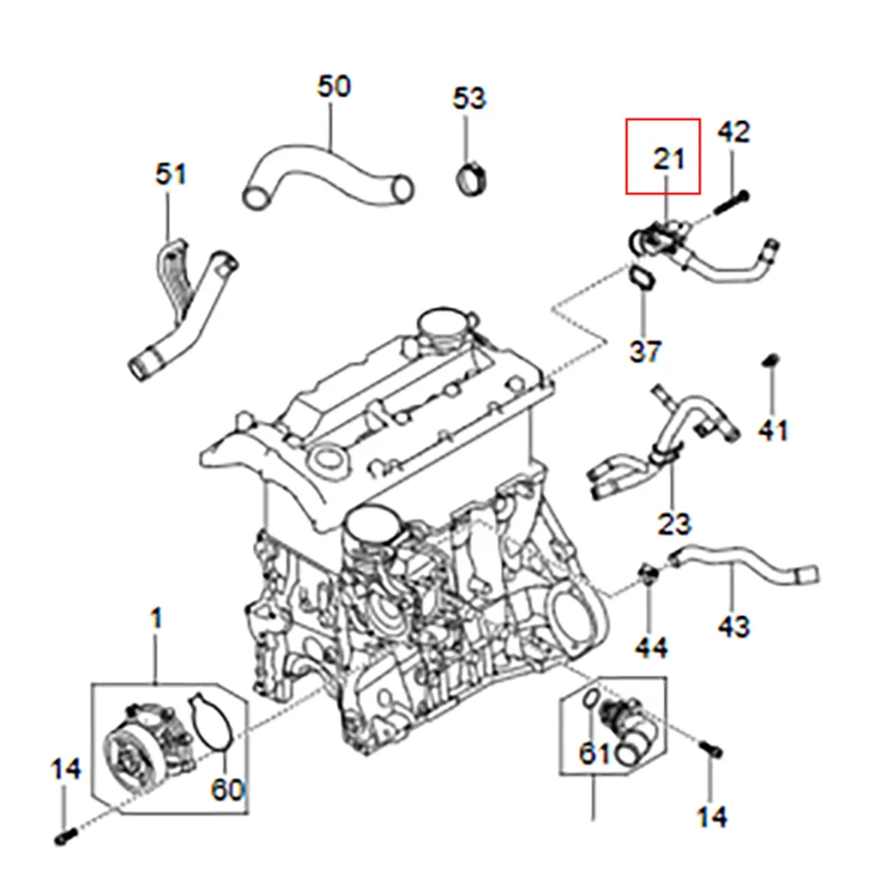 pour-ssangyong-rexton-2014-nouveau-tuyau-de-sortie-de-liquide-de-refroidissement-6712001126