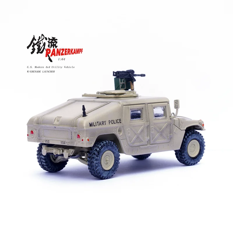 1:64 Scale Diecast Alloy 12500AA Hummer Launcher Military Off Road Vehicle Toys Cars Model Classics Adult Gifts Souvenir Display