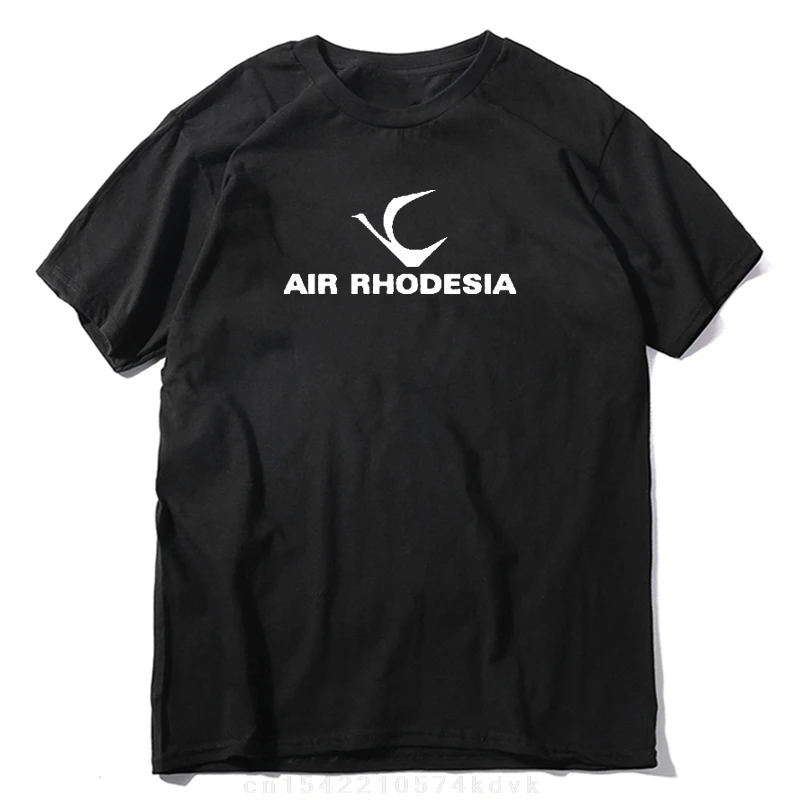 T-Shirt Cotton Sport Air Rhodesia Retro Logo Defunct Rhodesian Airline