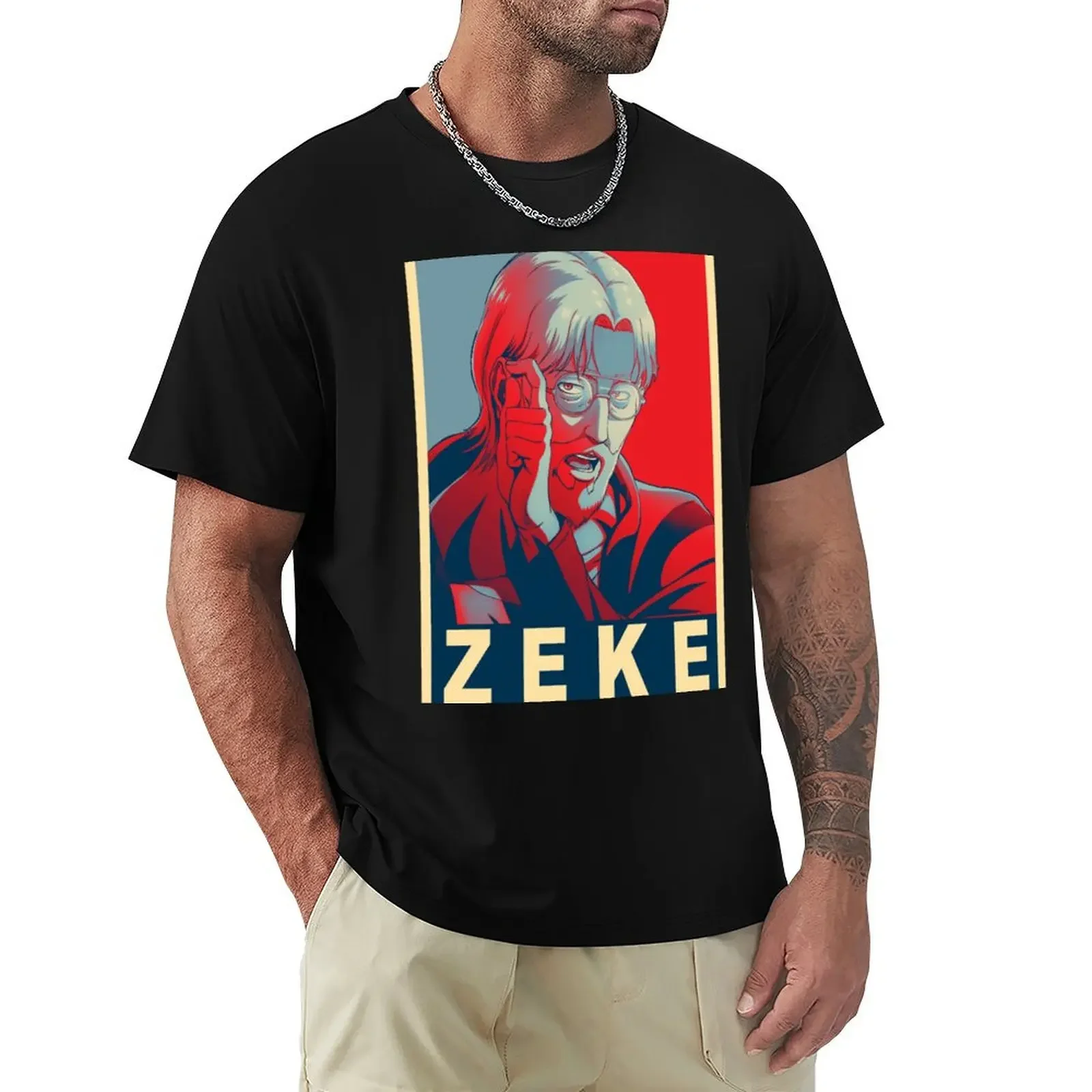 

Zeke Yeager - Affiche T-Shirt oversized t shirt summer clothes boys whites t shirts for men cotton