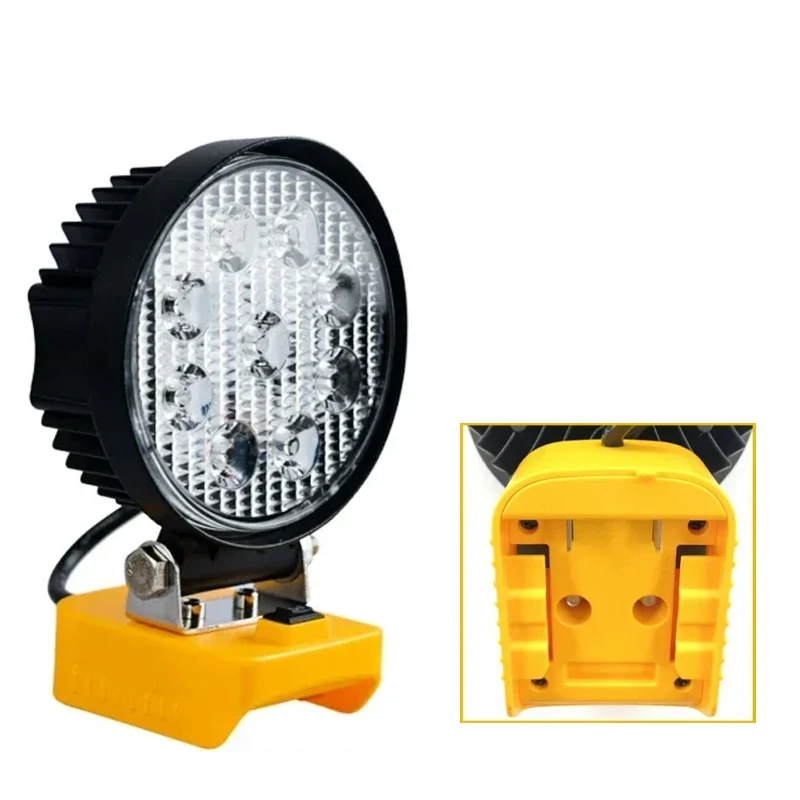 

Portable Cordless LED Work Light for Dewalt 20v Battery Flood Lights Outdoor workshop emergency garage fishing camping lighting