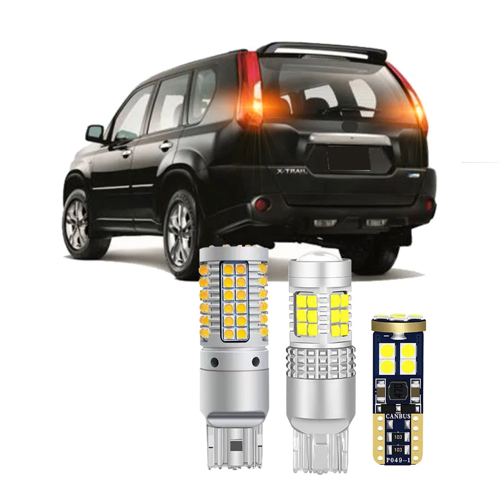 

Car LED Bulbs For Nissan X-trail T31 2007-2013 Rear Turn Signal Backup License Plate Parking Bulbs Canbus No Error