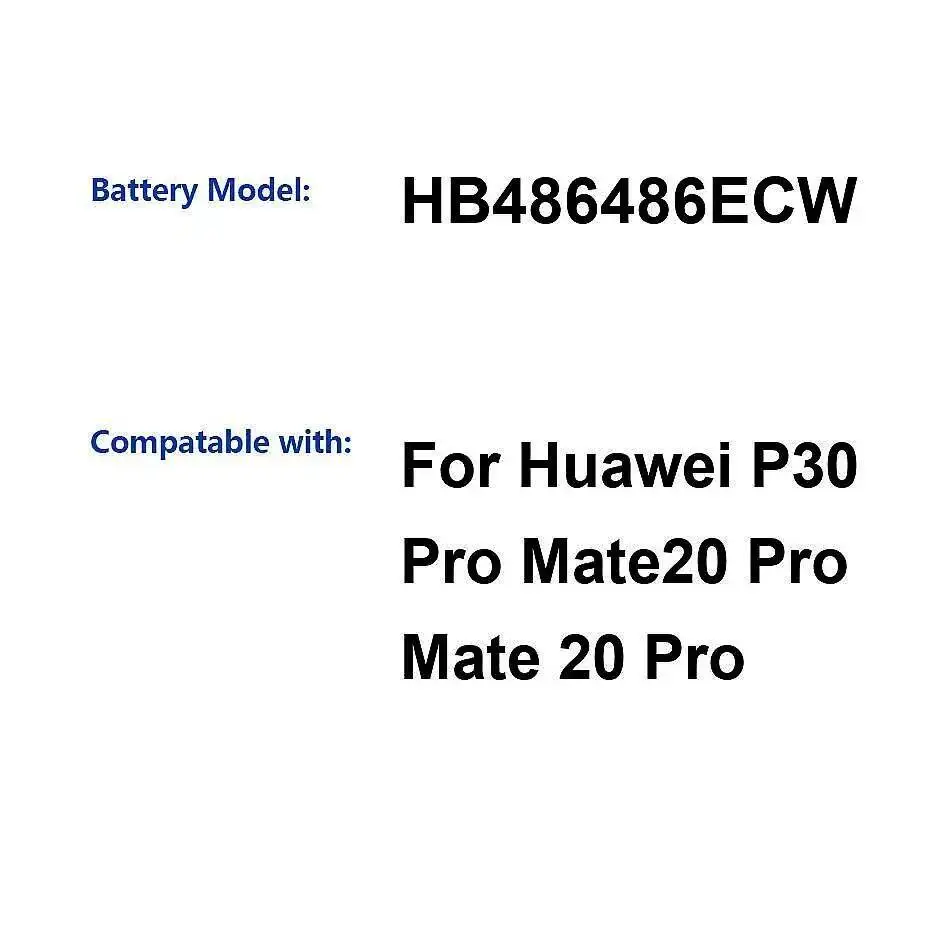 

Для Huawei P30 Pro Mate20 Mate 20 4200 мАч HB486486ECW аккумулятор для мобильного телефона с быстрой зарядкой
