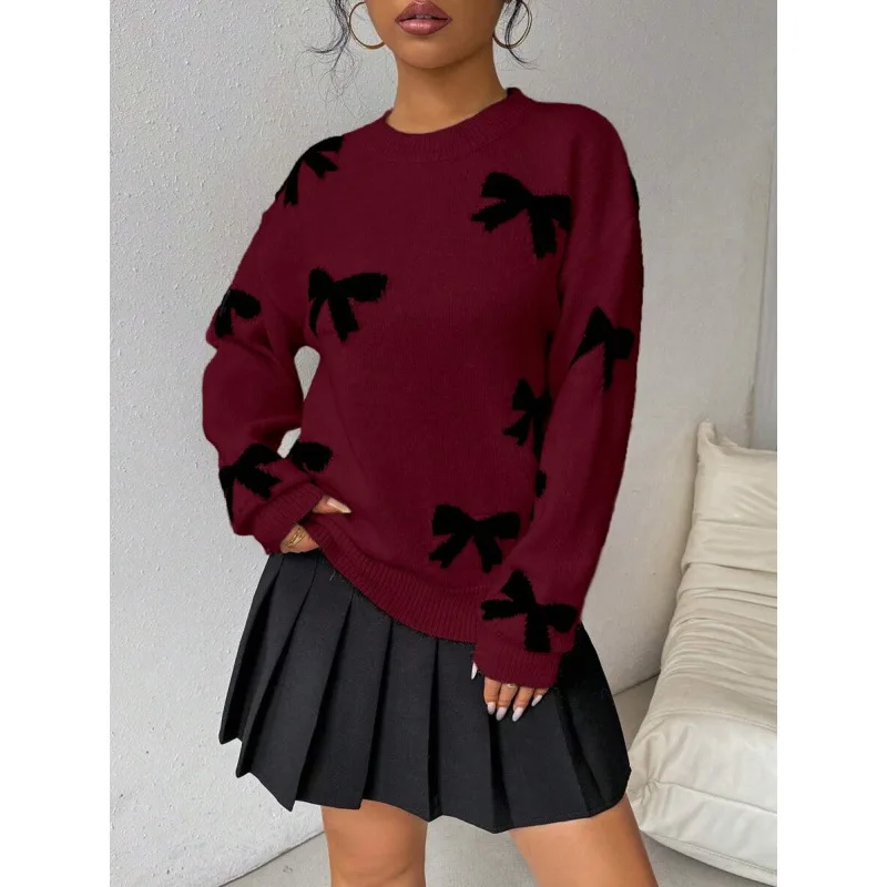 

Knot Overhead Knit Sweater Women's Ultra-Thin Spring Fashion Casual Comfortable Fit All-Season Color