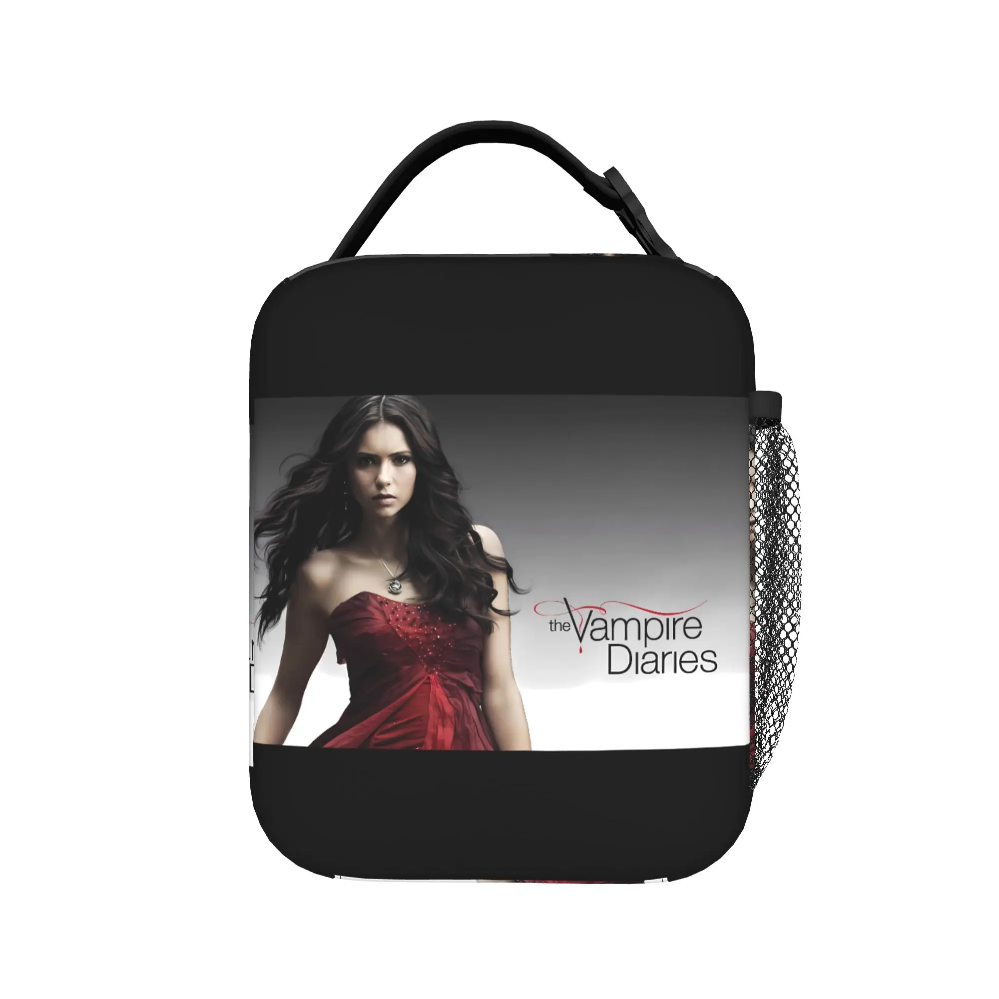Lunch Bag The Vampire Diaries Resuable Movie Picnic Lunch Box For Unisex  Cute Convenient Print Tote Food Bags